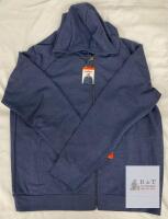 NEW 32 Degrees Heat Men&rsquo;s Full Zip Hoodie XXL Navy Blue, Cotton Blend, Hooded, New with Tags