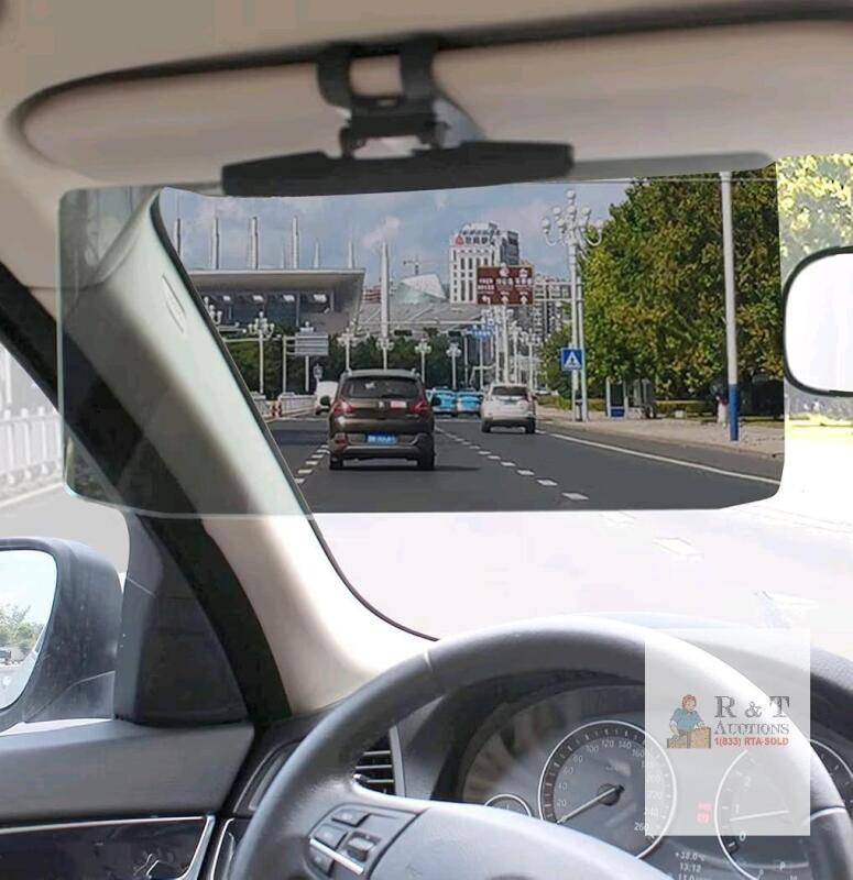 Universal Car Sun Visor Extension, Anti-Glare, UV Protection, Clip-On, with Cleaning Cloth