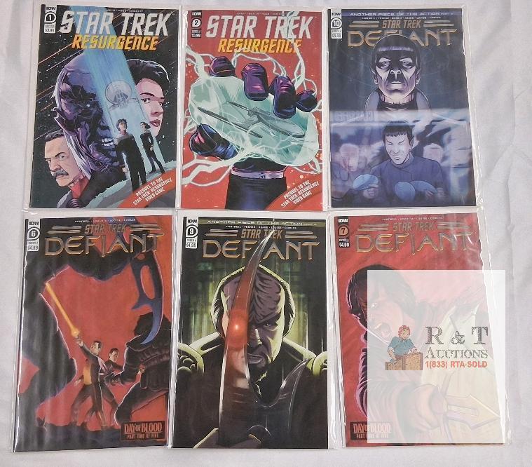 Star Trek Resurgence #1-2 & Defiant #7-10 IDW Comics, VF/NM, 2023, Bagged & Boarded
