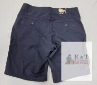 NEW Tilley Men's Golf Shorts Size 34 Navy, Moisture Wicking, Stretch Fabric, Comfort Waistband