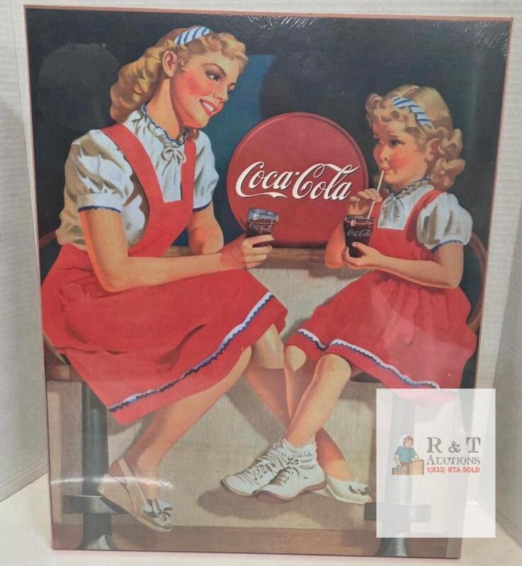 Coca-Cola Vintage Style 16"x20" Laminated Wood Wall Art Plaque, Smart Shoppe