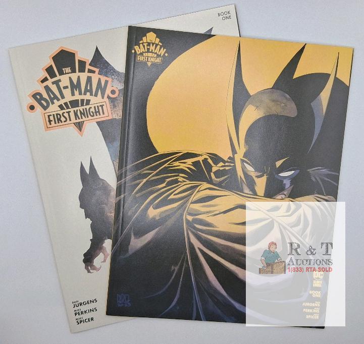 The Bat-Man: First Knight Book One by Dan Jurgens & Mike Perkins, DC Black Label, 2024, Two Covers