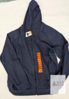 32 Degrees HEAT Men's Full-Zip Hoodie XXL Dark Navy Blue Thermal Stretch Moisture-Wicking