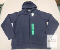 NEW 32 Degrees HEAT Men's XL Navy Full-Zip Hoodie Sweatshirt, Polyester Blend, New with Tags