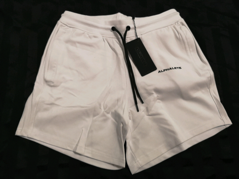 New ALPHALETE Women's sz XL Essential Core Shorts - White