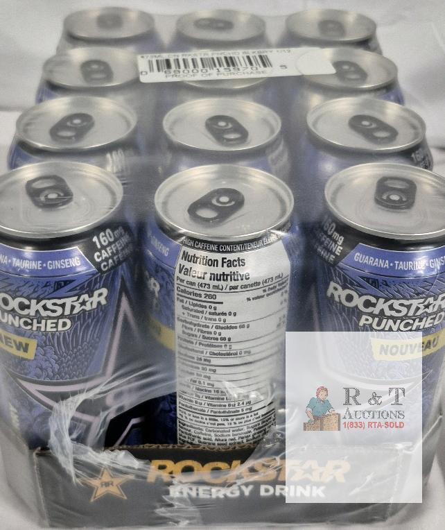 [BB 2024 JUN] 12 New ROCKSTAR ENERGY DRINK PUNCHED BLACKBERRY