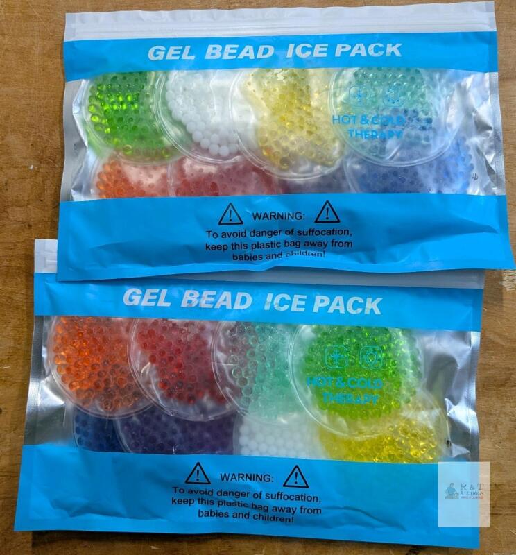 2 (10 per pack, 20 total) Bead Ice Packs.