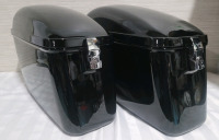 Motorcycle Matching Hard Shell Saddlebags w/Keys - No Brackets - New