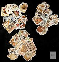 Large Vintage Ephemera Sticker Pack &ndash; 100+ Matte Decorative Stickers, Botanical, Retro Designs