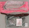 Pink/Grey Sensory Swing Therapy Set with Mounting Hardware, Straps, and Carry Bag - 2