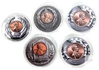 Final Cent Tribute Commemorative Coin Set, Abraham Lincoln, "The Last Penny 2025", Antiqued Finish