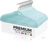 50 New Zober Velvet Hangers, Light Blue, ZO-V306/50
