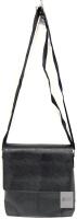 NEW Black Faux Leather Messenger Crossbody Bag, 10"x11", Adjustable Strap, Multiple Zipper Pockets