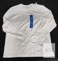 NEW ROUGH DRESS Supima Cotton Long Sleeve T-Shirt White Large L/G 1905523