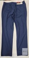 NEW Ben Sherman Sport Tech Pant 34x30 Slim Straight Fit Navy Blue Moisture Wicking Stretch Fabric