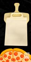 Wooden Pizza Dough Roller Board with Ergonomic Handle and Integrated Rolling Surface 16"x10"