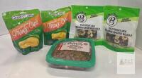 EXP MAR 25 Organic Snack Bundle: Oma's Own Mango Chips, Break-a-Way Goji Sport Mix, Royal Nuts Raw Almonds