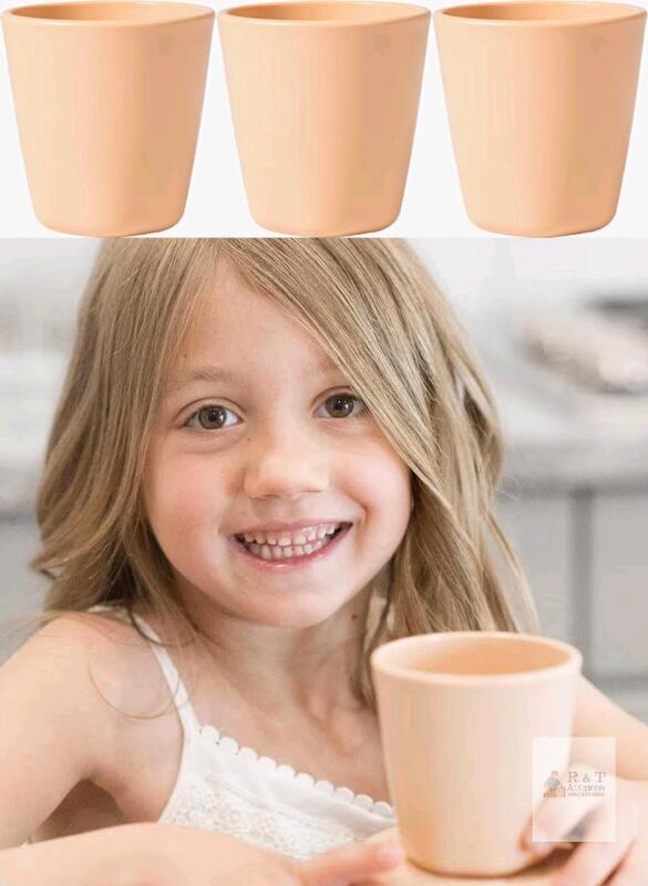 3 New Tiny Twinkle BPA-Free Plastic Cups for Kids and Toddlers 12 Months & Up - Sand