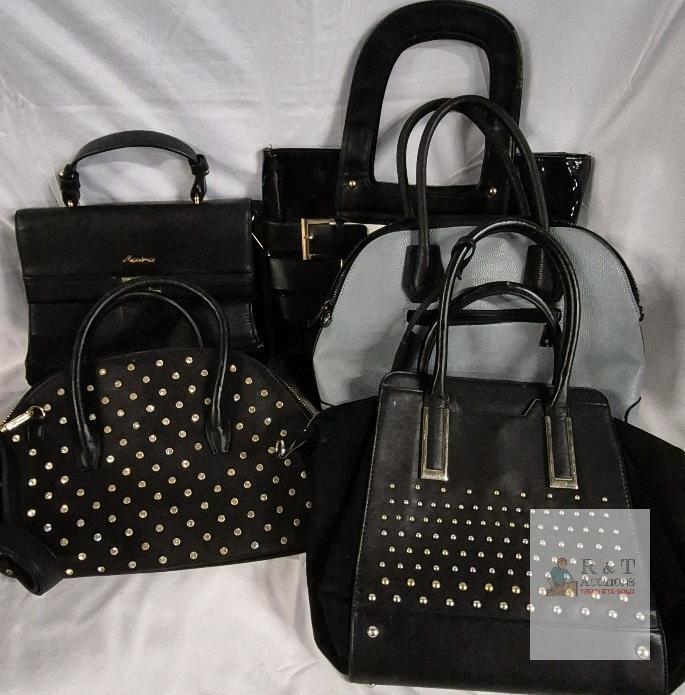 5 Purses/Handbags - Widest 13"