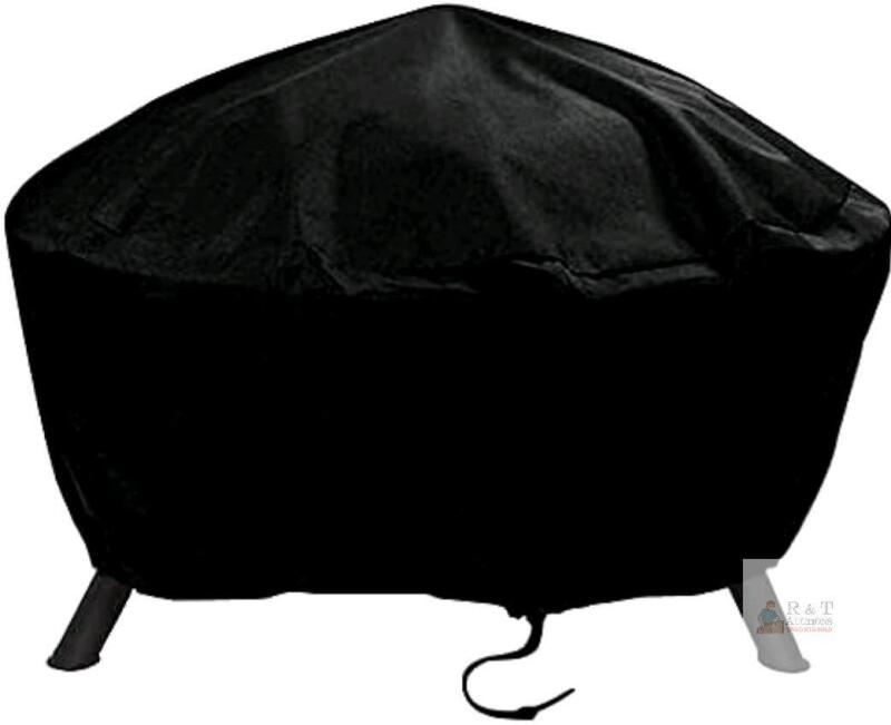 New - Blackhoso Round Fire Pit Cover , 40"&times;24" . Waterproof Firepit Covers . Full Coverage Dustproof Anti UV Outdoor Fire Pit Cover