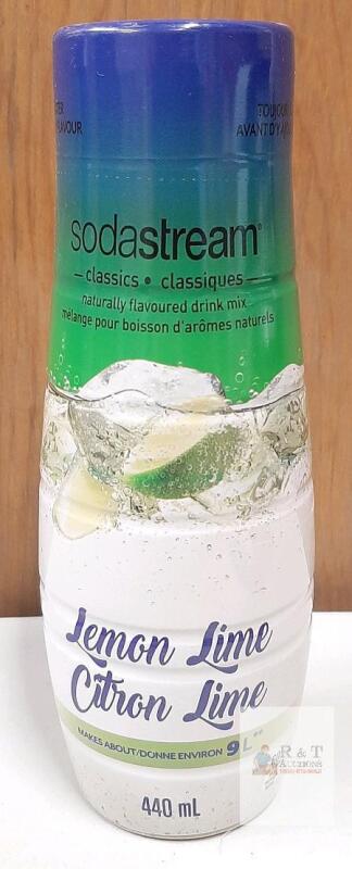 SodaStream Lemon Lime Classics Drink Mix, 440 mL, Makes 9L, UPC 811572023936, Kosher Certified
