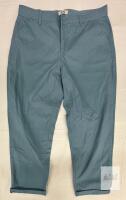 NEW Kensie Women's Mid Rise Chino Trouser, Size 12, Light Blue, 26" Inseam, Straight Leg