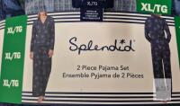 NEW Splendid XL 2-Piece Pajama Set, Floral Print, 100% Polyester, Women&rsquo;s, Blue,