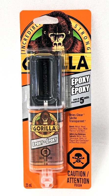 New GORILLA GLUE Epoxy: Sets in 5 Minutes & Dries Clear (25ml)