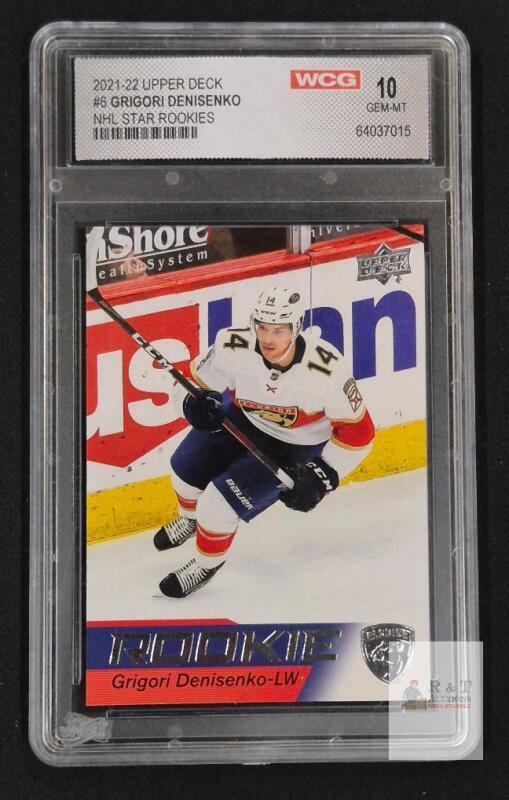 2021-22 Upper Deck Grigori Denisenko #6 NHL Star Rookies WCG 10 GEM-MT Florida Panthers Rookie