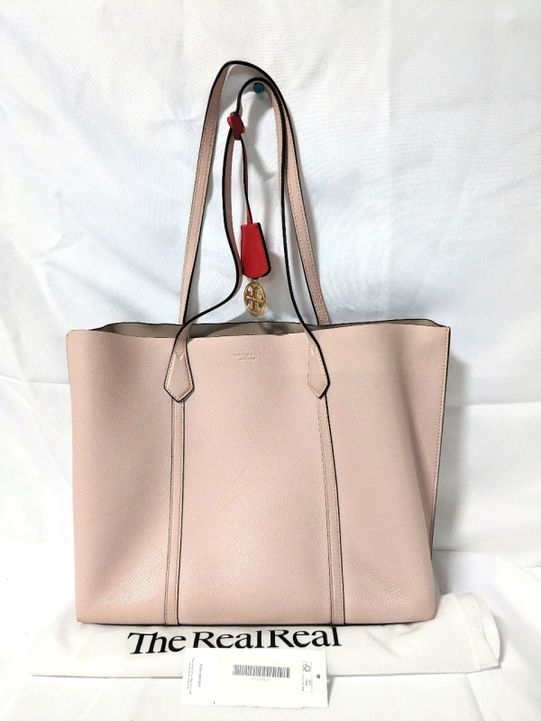 TONY BURCH Pink Pebbled Leather Tote via The Real Real.