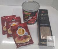 La Molisana Whole Wheat Spaghetti, Muir Glen Diced Tomatoes, Club House Sauce Mix 3-Pack, Exp 2025&ndash;2026