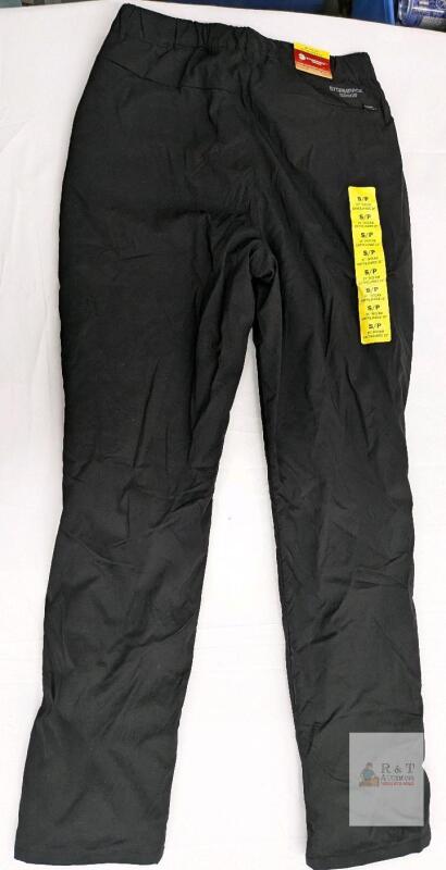 NEW Sunice Stormpack Ladies' Windproof Lined Pant, Small, 30" Inseam, Black, New with Tags