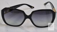 Versace 4242-B Sunglasses Black/Gold Medusa, 57mm, Italy, Serial BV9227054, Grey Gradient Lens