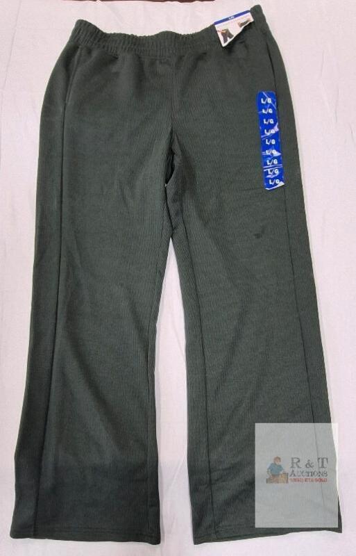 NEW Spyder Active/Sport Women's Pants Large L/G Dark Green Stretch Pull-On with Tags
