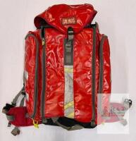 StatPacks EMS Backpack, Red, 23"x17"x8", Modular Interior, Reflective, Padded Straps