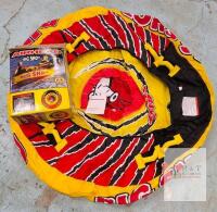 Airhead Big Shot 1-4 Rider Towable Water Tube, 6.33 ft Diameter, Kwik Connect System