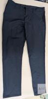 NEW English Laundry Navy Dress Pants 34x32, 100% Polyester, Zip Fly, 4 Pockets, RN# 121096