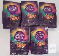 BB 2025 Nestl&eacute; Quality Street Assorted Chocolates 160g x 5 Bags, Sealed Packs