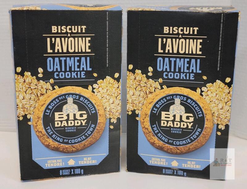BB 2025 Big Daddy Oatmeal Cookie, 8 x 100g, Large Individually Wrapped, English/French, Lot 248511915