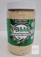 2026 PB&Me Powdered Peanut Butter, No Sugar Added, 7g Protein per Serving, 1lb (453g), Gluten-Free