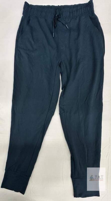 NEW Lol&euml; Jogger Pants, Medium, Black, Drawstring Waist, Cuffed Hems, Pockets, Made in Cambodia
