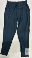 NEW Lol&euml; Jogger Pants, Medium, Black, Drawstring Waist, Cuffed Hems, Pockets, Made in Cambodia