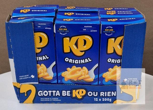BB 2025 Kraft Dinner KD Original Macaroni & Cheese Case, 12 x 200g Boxes,