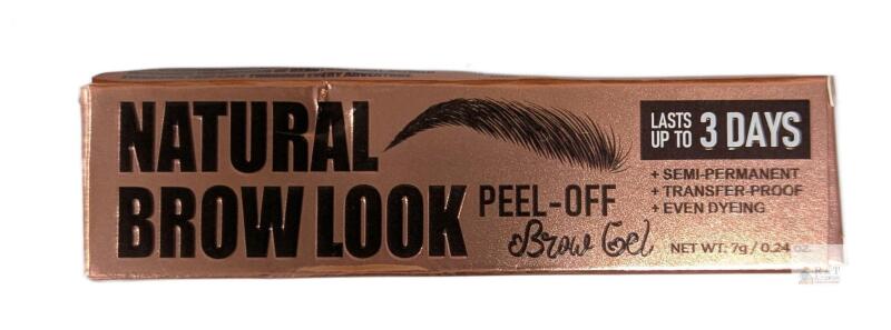 NEW Natural Brow Look Peel-Off Brow Gel 04 Espresso, 0.24 oz/7g, Semi-Permanent, Item No. P0805