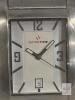 Swiss Time Rectangular Quartz Stainless Steel Matching His & Hers Watches, Date Display, Analog - 2