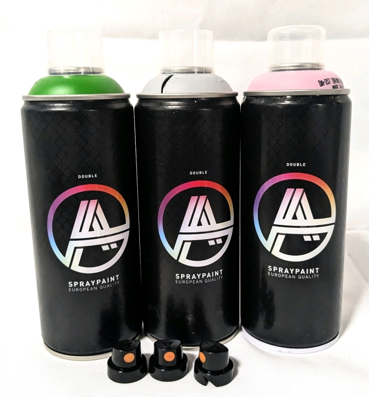 3 New Cans DOUBLE A Spray Paint (400ml ea)