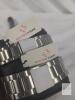 Swiss Time Rectangular Quartz Stainless Steel Matching His & Hers Watches, Date Display, Analog - 4