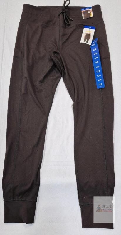 NEW Lol&euml; Livy Jogger Pants Large Black Women&rsquo;s &ndash; 29" Inseam, Phone Pocket, Drawstring Waist