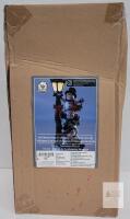 NEW Joyful Christmas Snowman Trio Solar LED Garden Light by VP Home, 16", Polyresin, UPC 810033589214