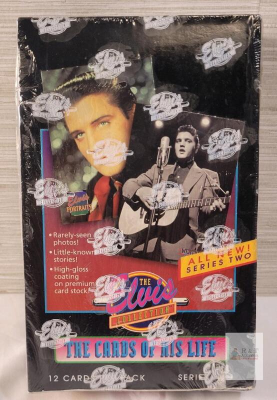 1992 The Elvis Collection Series 2: The Cards of His Life Trading Cards - Sealed Box . 36 Packs , 12 Cards Per Pack